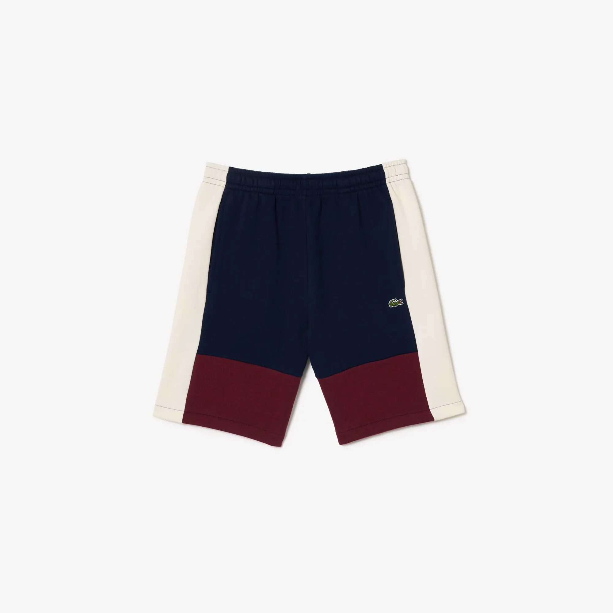 Lacoste Jogger Shorts aus aufgerautem Fleece mit Colourblock. 2