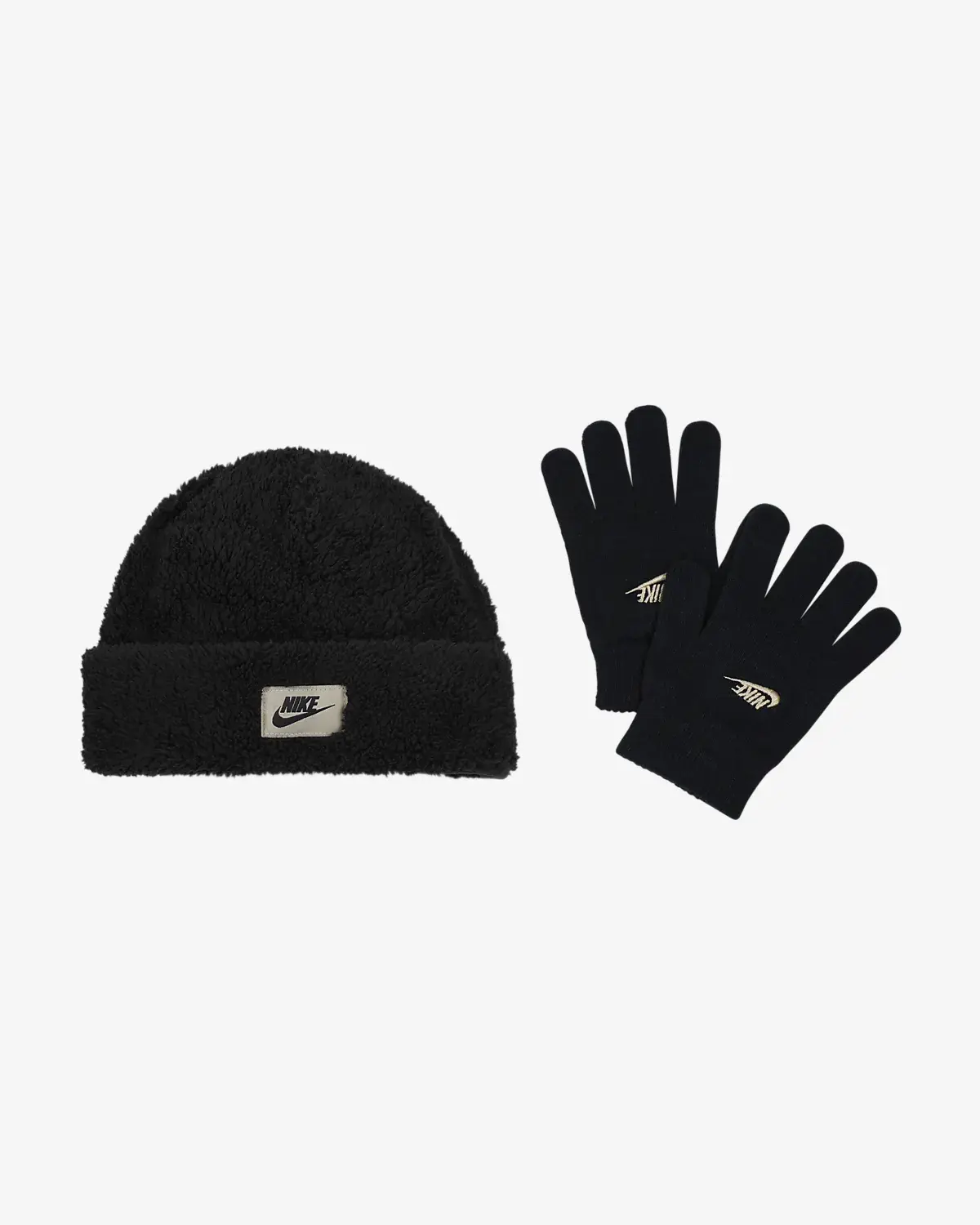 Nike Cozy Peak Beanie and Gloves Set. 1