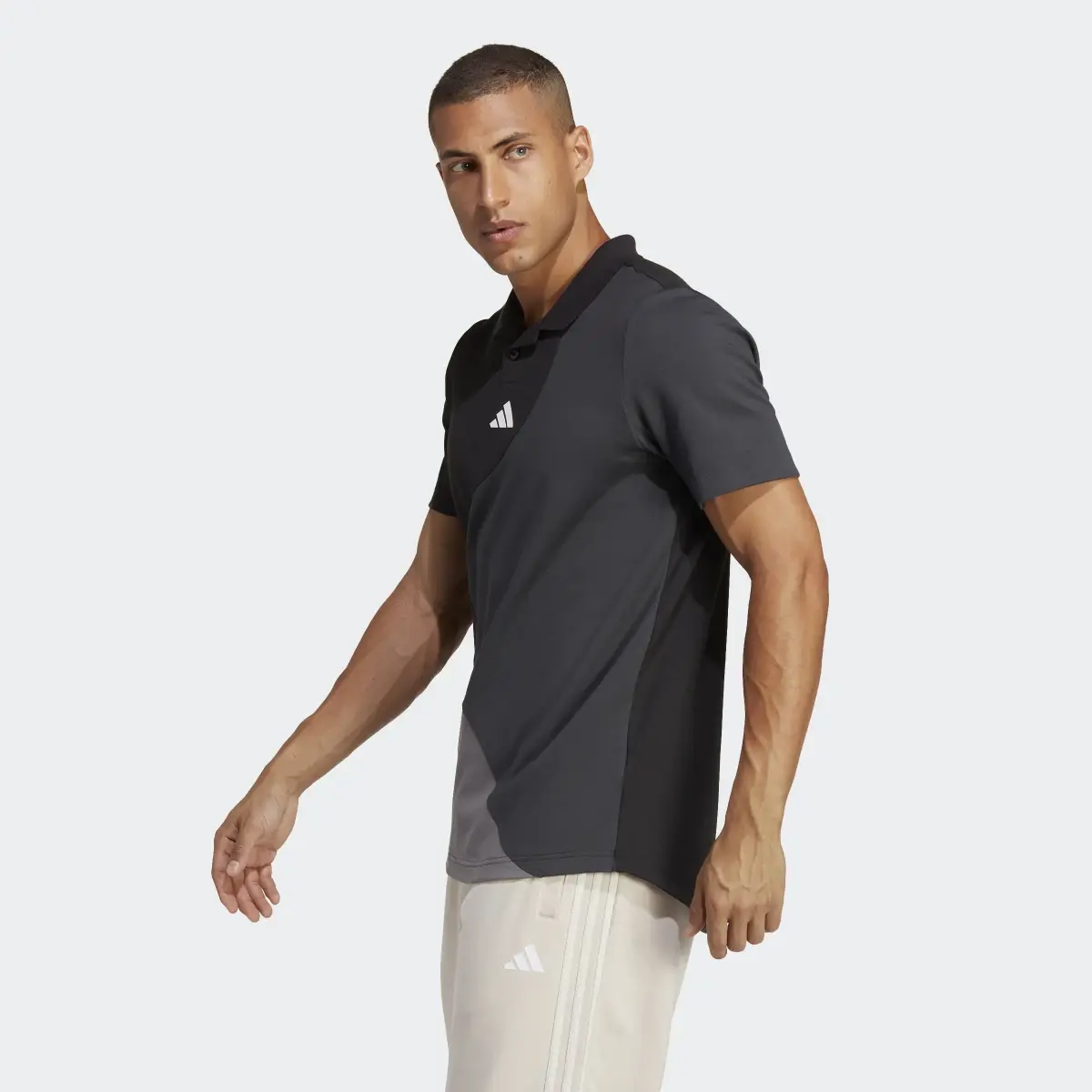 Adidas - Clubhouse Premium Classic Tennis Colorblock Polo Shirt