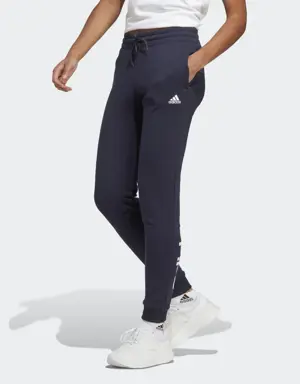 Adidas Pantalon en molleton à chevilles élastiques Essentials Linear