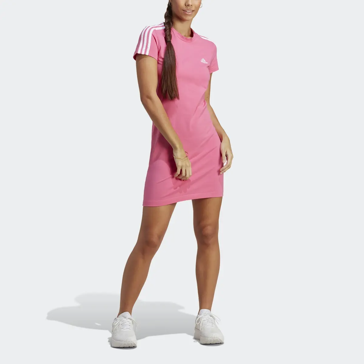 Adidas Vestido Playera Essentials 3 Franjas. 1