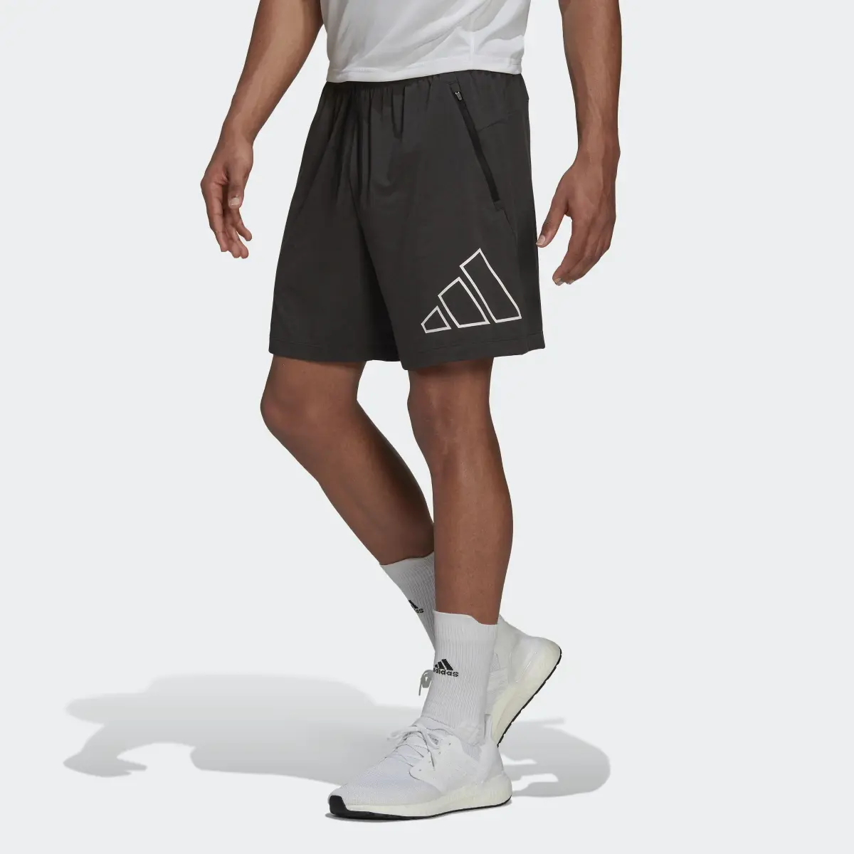 Adidas Shorts de Entrenamiento Train Icons 3-Bar. 1