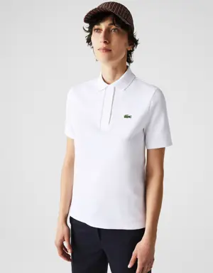 Lacoste Women’s Lacoste Regular Fit Striped Organic Cotton Polo Shirt