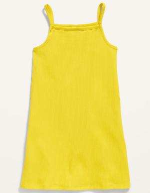 Old Navy Sleeveless Rib-Knit Dress for Toddler Girls yellow