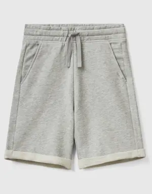 bermudas in pure cotton sweat