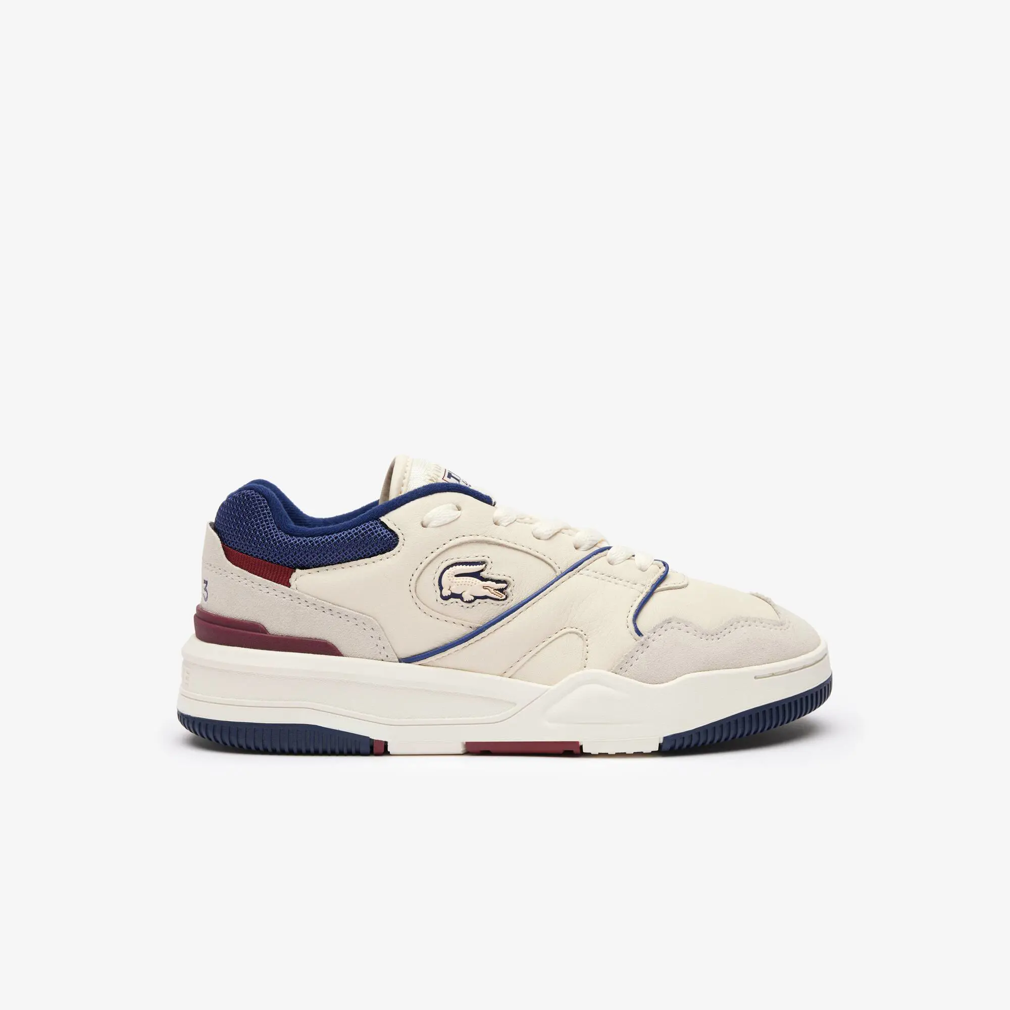 Lacoste Women’s Lineshot Mesh Collar Leather Trainers. 1