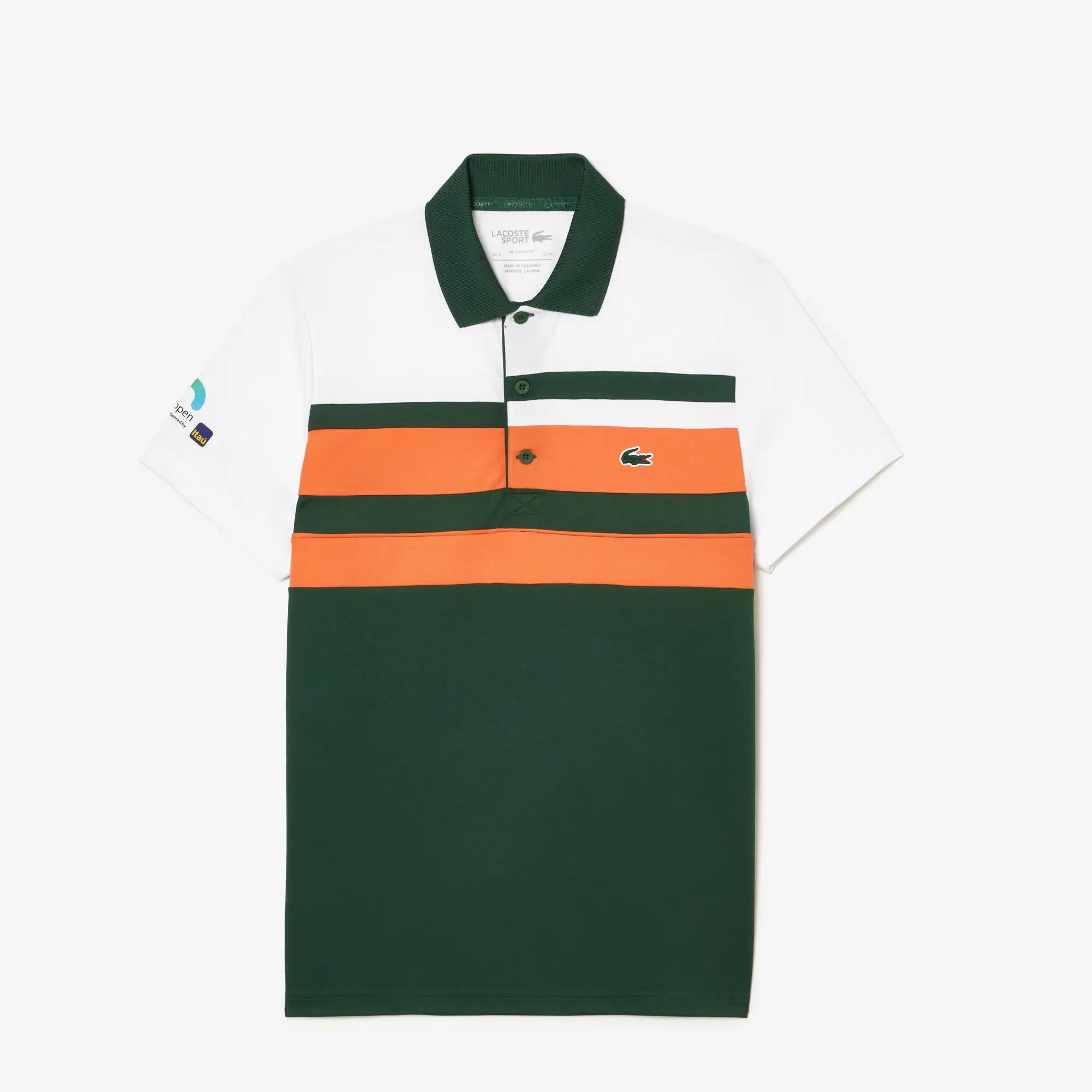 Lacoste Polo para hombre con rayas Lacoste SPORT Miami Open. 2