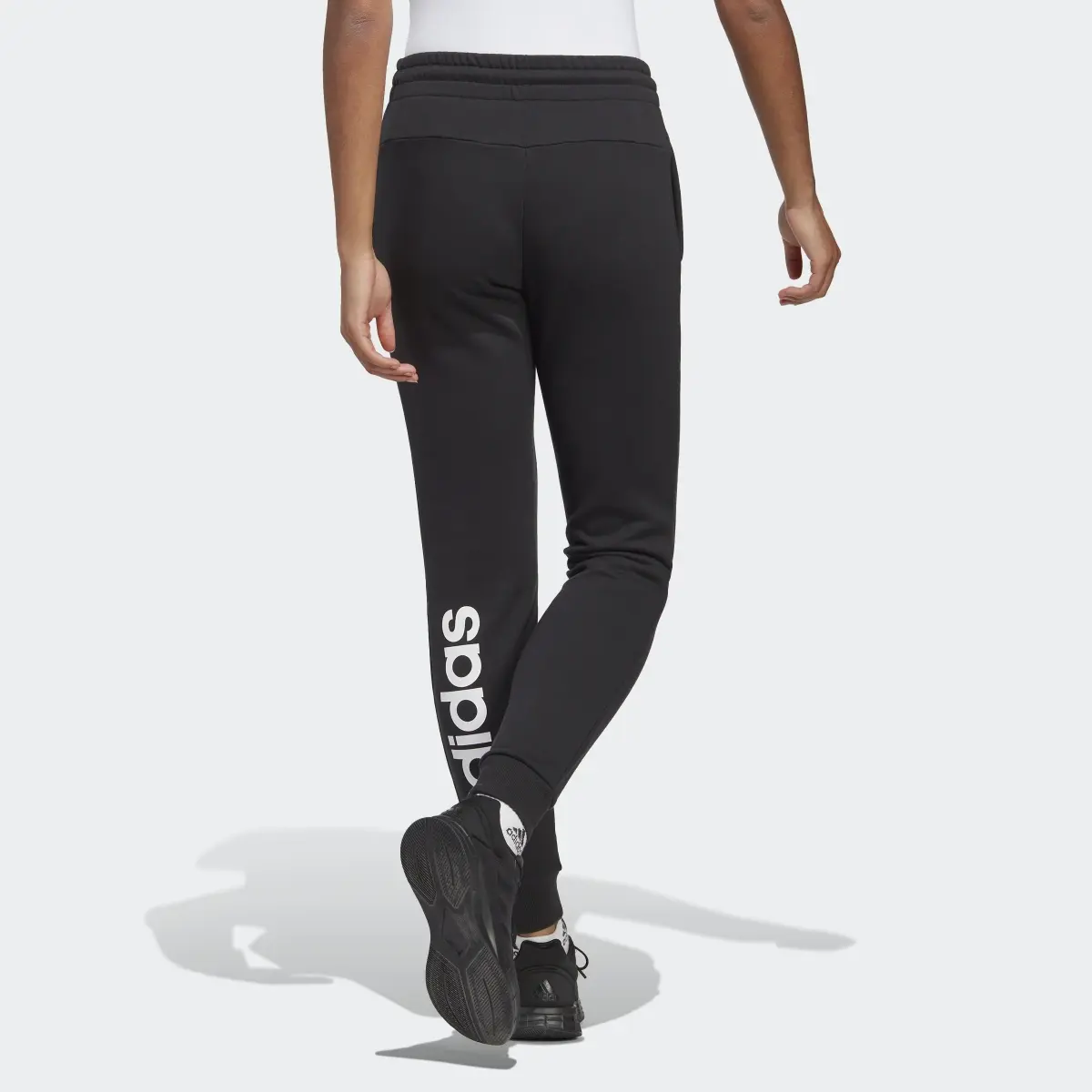 Adidas Essentials Linear French Terry Cuffed Pants. 2