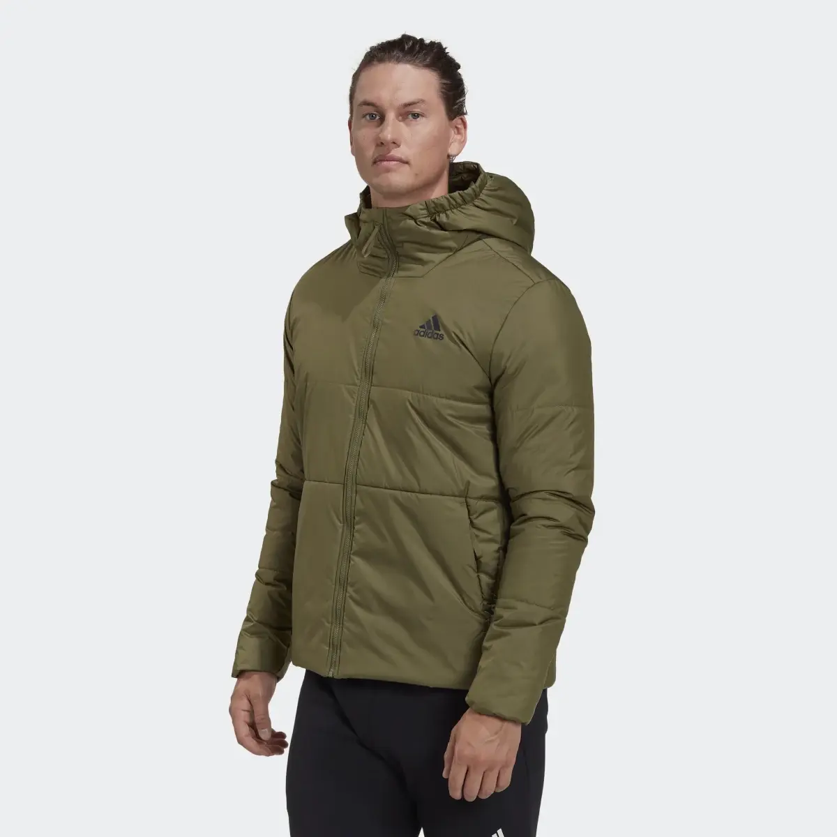 Adidas Giacca BSC 3-Stripes Hooded Insulated. 2