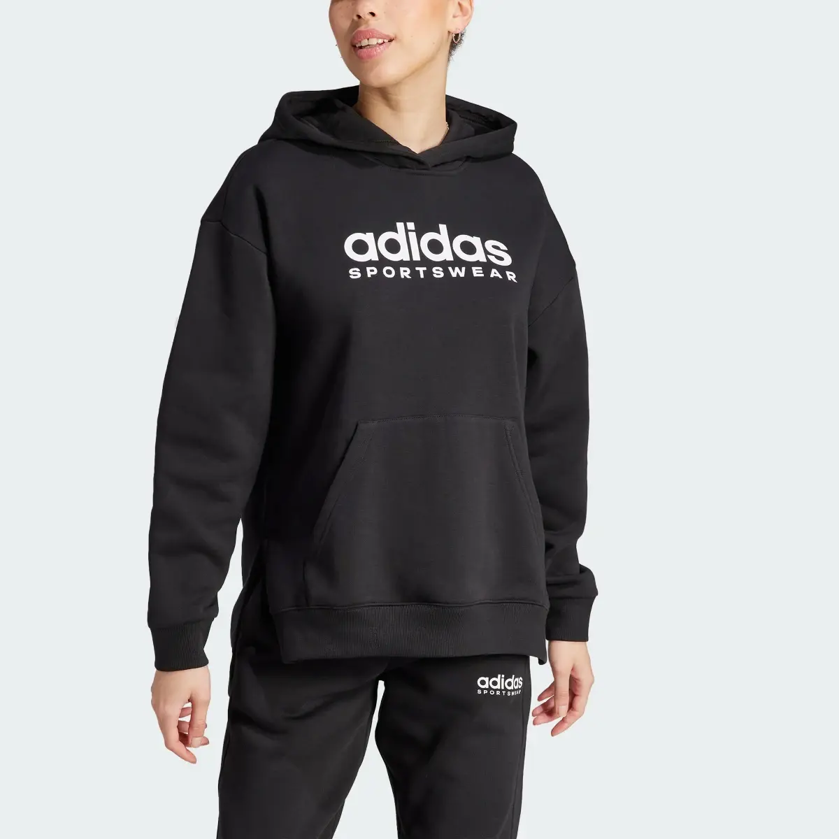 Adidas All SZN Fleece Graphic Hoodie. 1