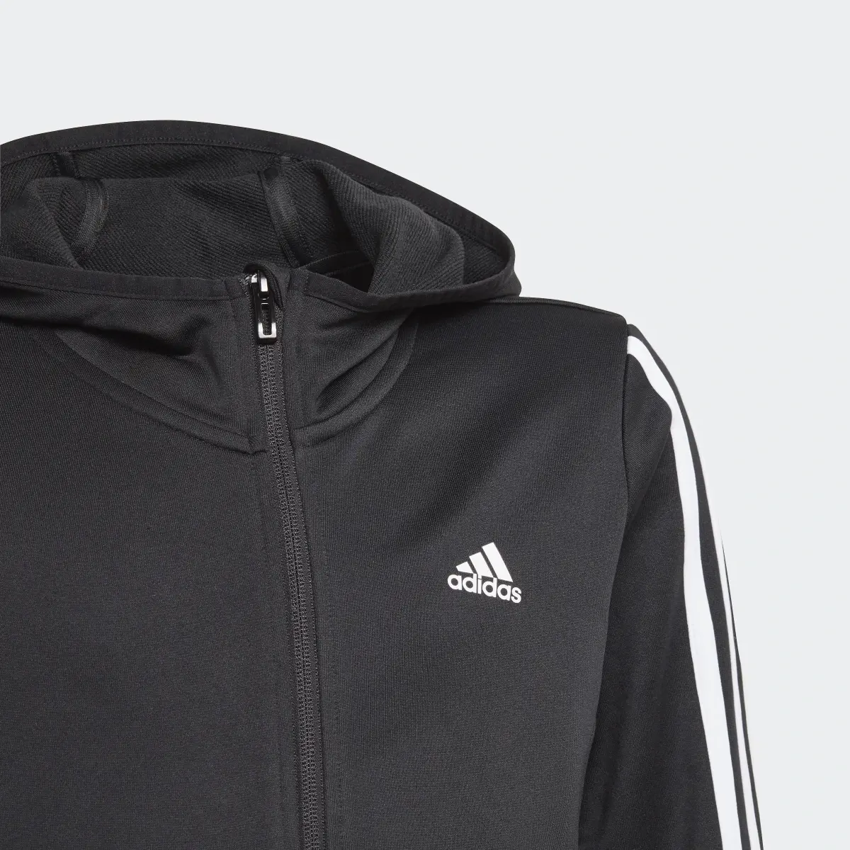 Adidas Designed To Move 3-Stripes Full-Zip Hoodie. 3