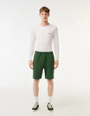 Pantaloni corti da uomo in felpa di cotone spazzolato organico Jogger Lacoste