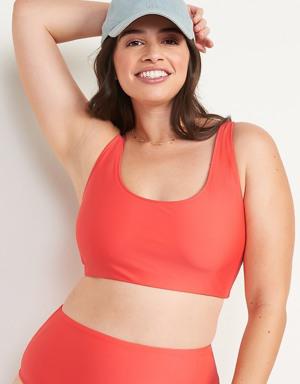 Old Navy - Light Support PowerChill Longline Sports Bra Tank for Women pink