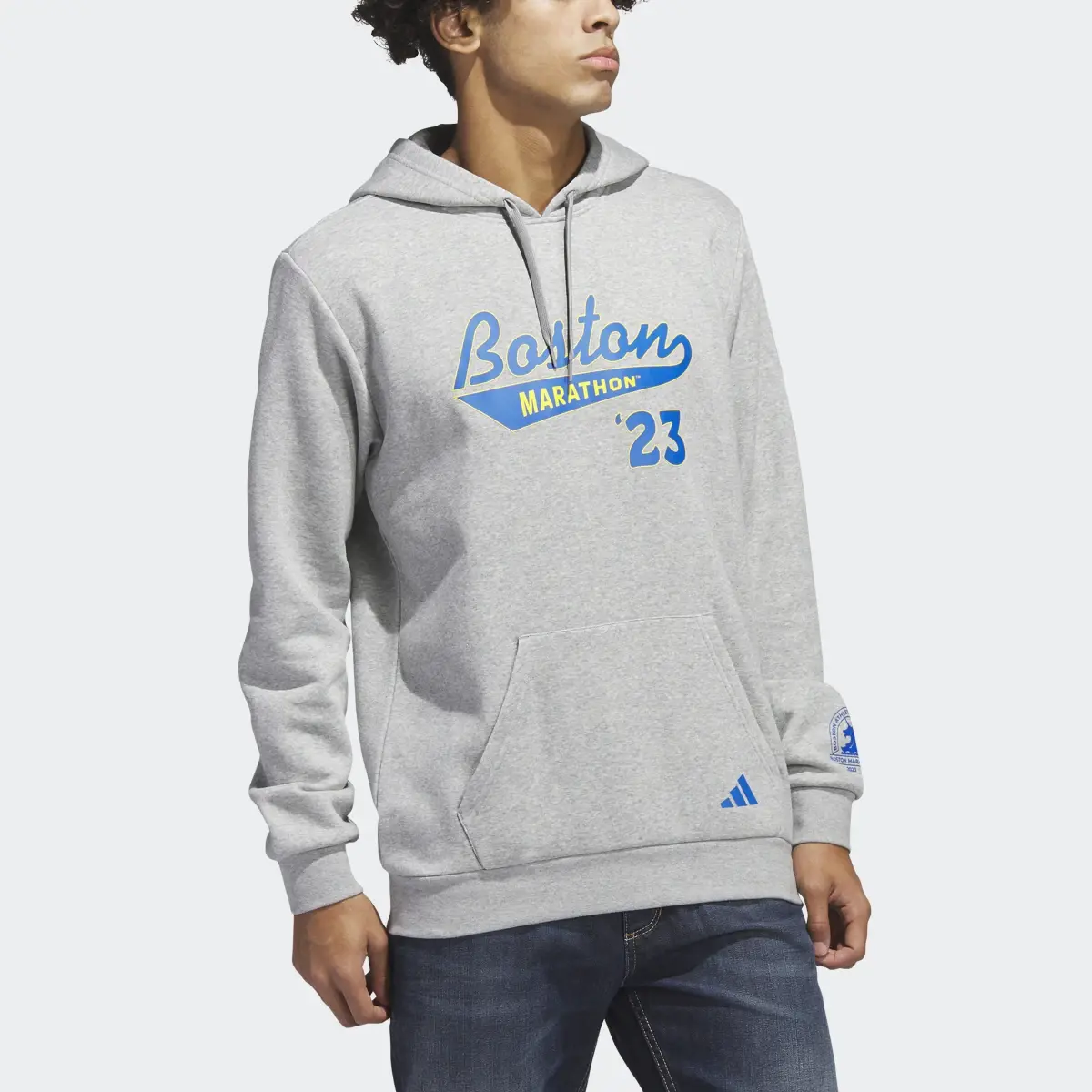 Adidas Boston Marathon® 2023 Classic Graphic Hoodie. 1 Adidas Boston Marathon® 2023 Classic Graphic Hoodie. 1