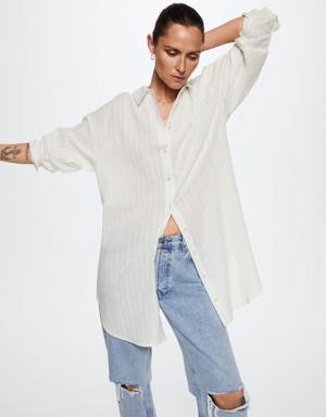Oversize cotton shirt