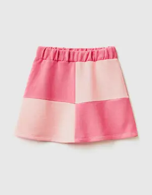 mini skirt with maxi check