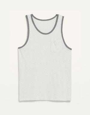 Soft-Washed Tank Top for Men gray