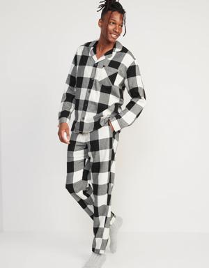 Old Navy Matching Plaid Flannel Pajama Set for Men multi