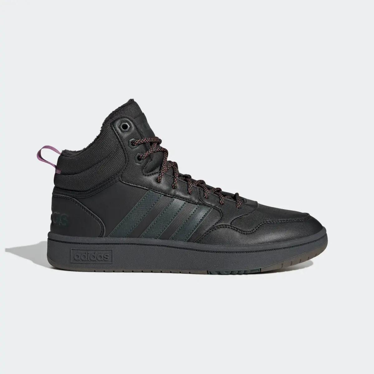 Adidas Hoops 3.0 Mid Lifestyle Basketball Classic Fur Lining Winterized Shoes. 2