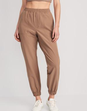 Old Navy High-Waisted All-Seasons StretchTech Water-Repellent Jogger Pants for Women beige