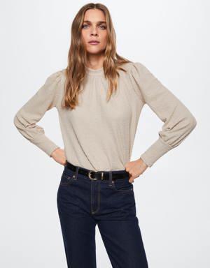 Flowy textured blouse