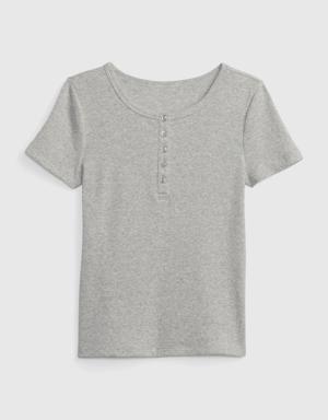 Kids Rib Henley T-Shirt multi