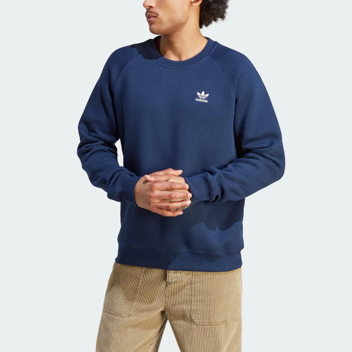 Adidas Trefoil Essentials Bisiklet Yaka Sweatshirt. 1