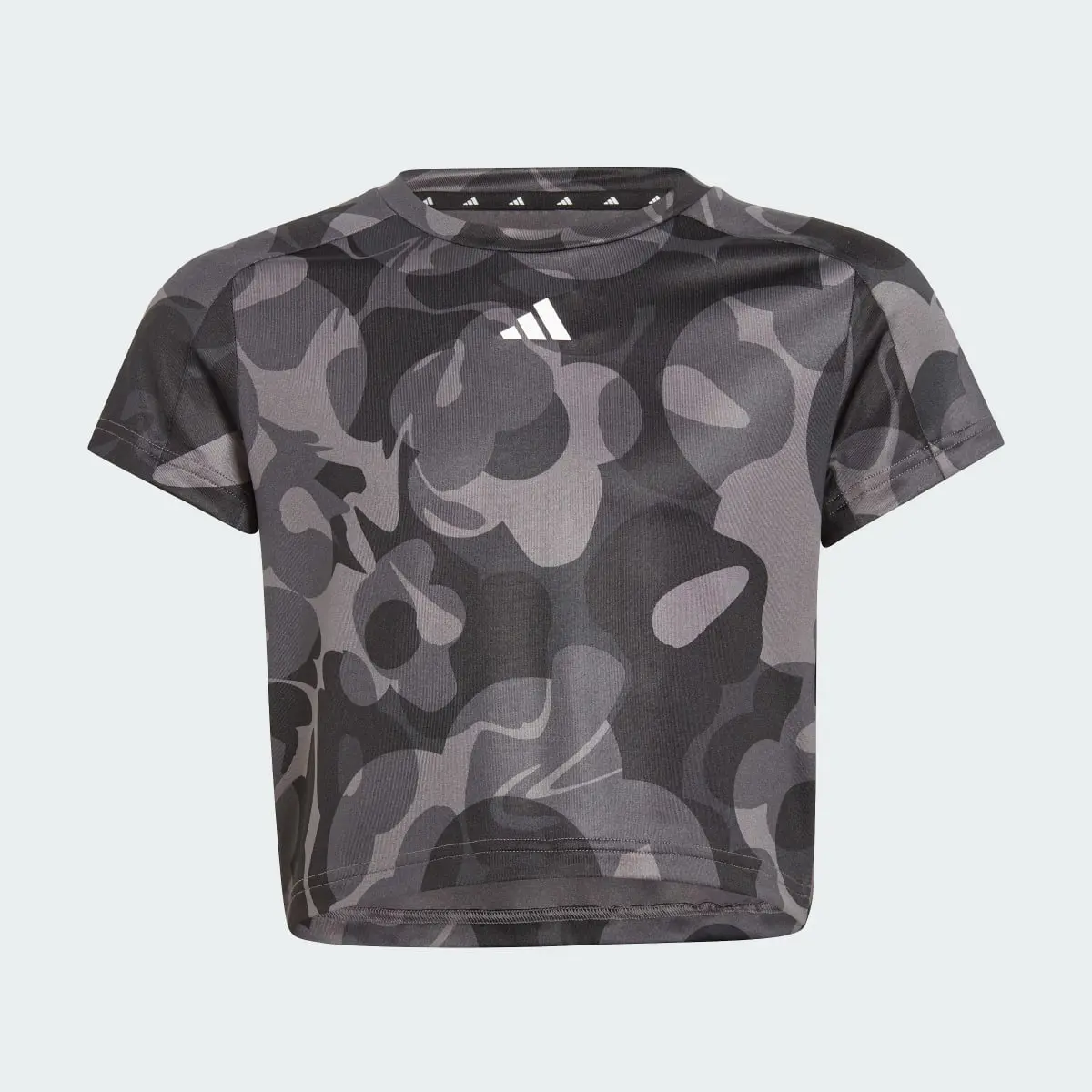 Adidas Koszulka Essentials AEROREADY Seasonal Print Crop Kids. 1