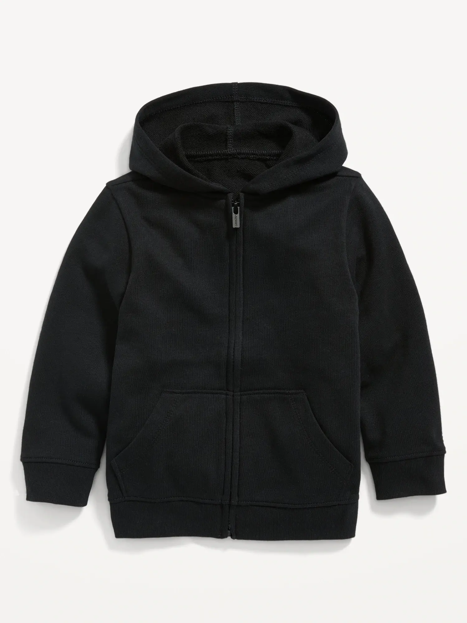 Old Navy Unisex Zip-Front Hoodie for Toddler black. 1