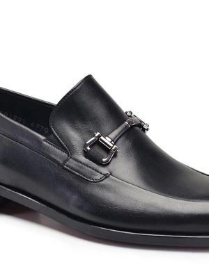 Siyah Klasik Kösele Erkek Ayakkabı -47704-