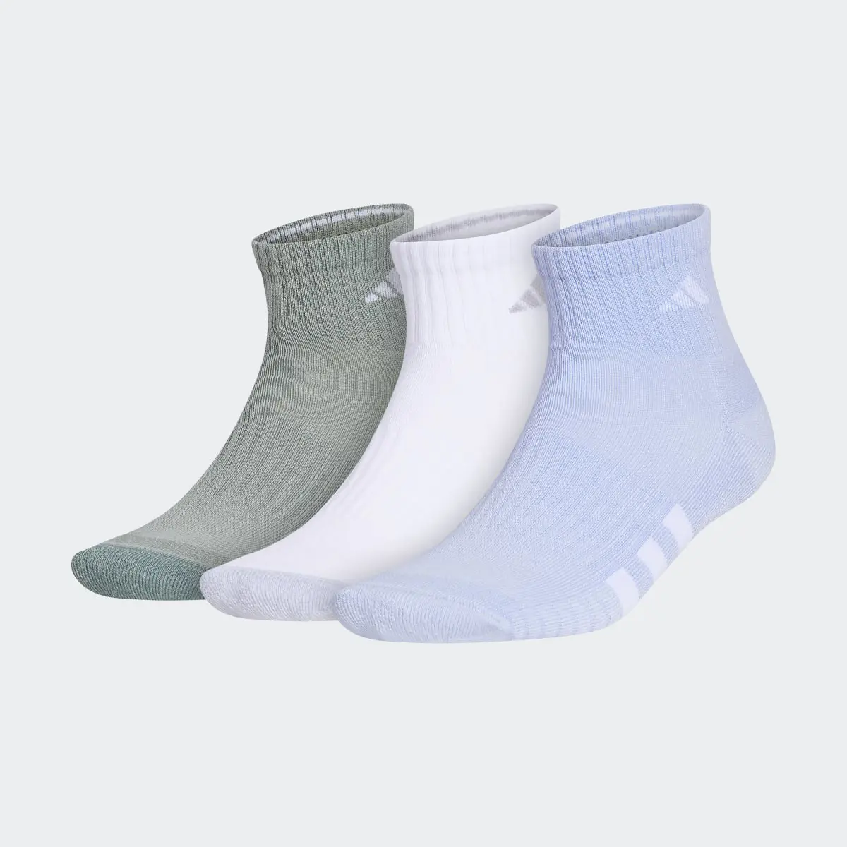 Adidas Cushioned Color Quarter Socks 3 Pairs. 2