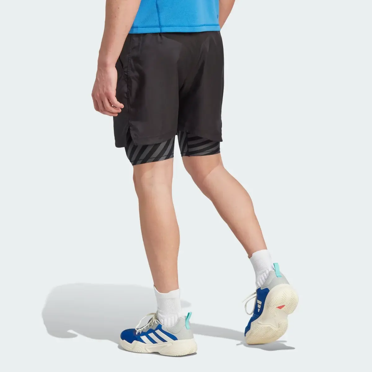 Adidas Shorts de Tenis AEROREADY Dos en Uno Pro. 2