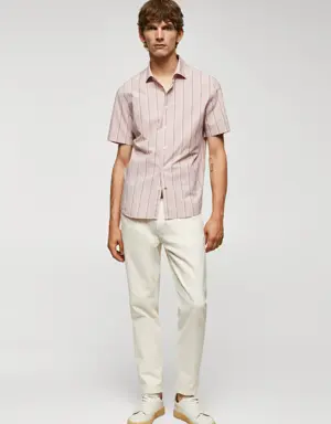 Striped light cotton shirt