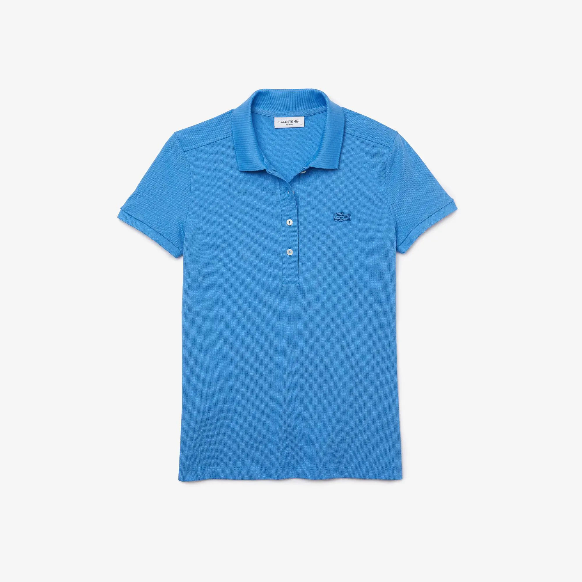 Lacoste Polo da donna in piqué di cotone stretch Lacoste slim fit. 2