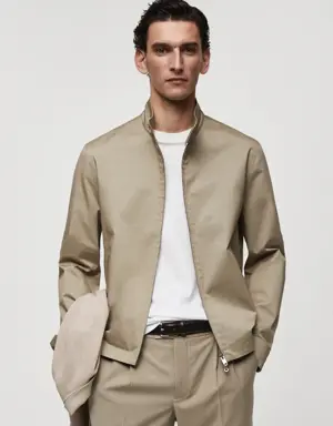 Zipper cotton jacket