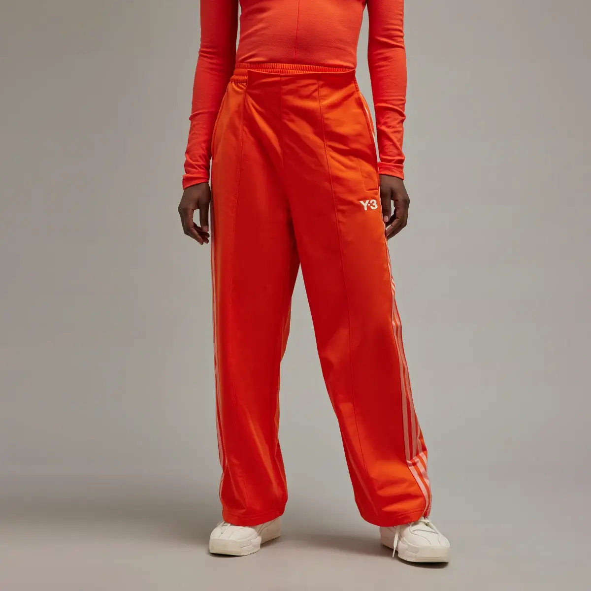 Adidas Y-3 Firebird Wide-Leg Track Pants. 1