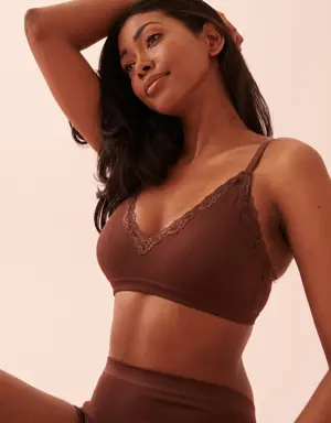 Lightly Lined Seamless Ribbed Bralette