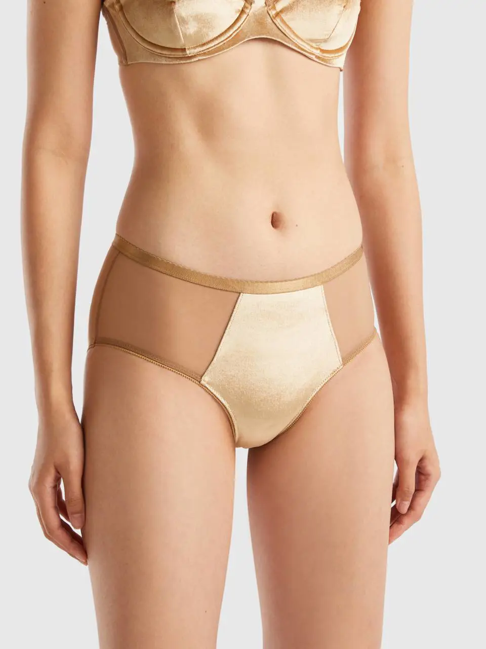 Benetton high-rise velour briefs. 1