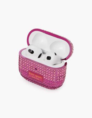 Gala Rhinestone Embossed Airpods Case