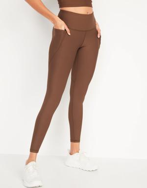 Old Navy High-Waisted PowerSoft Leggings brown