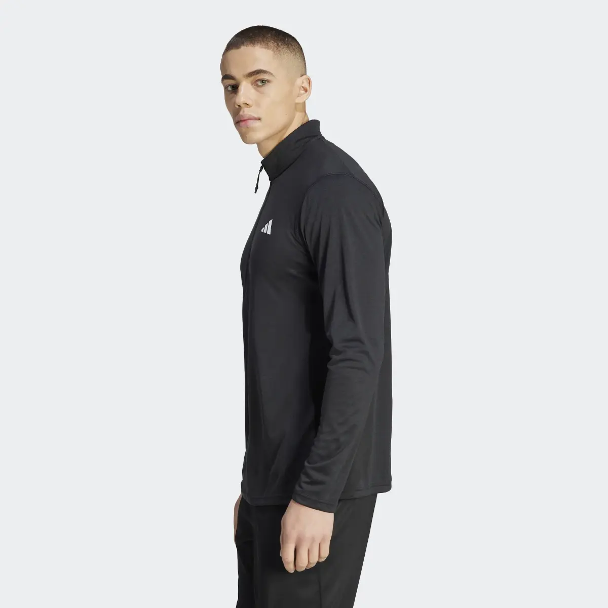 Adidas Train Essentials Seasonal Training 1/4-Zip Longsleeve. 3