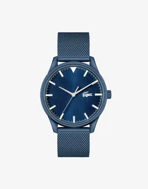 Relógio Vienna Lacoste em aço inoxidável azul para homem