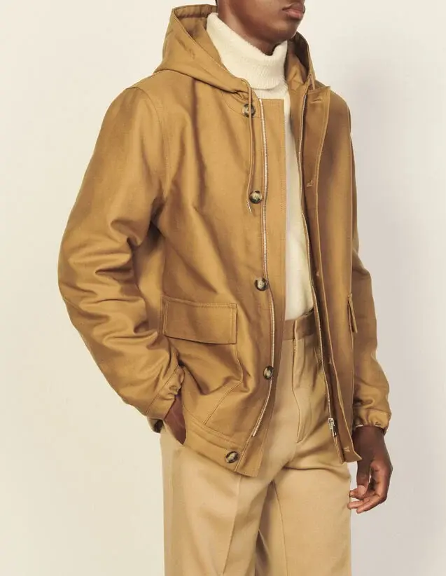 Sandro Short hooded coat. 2