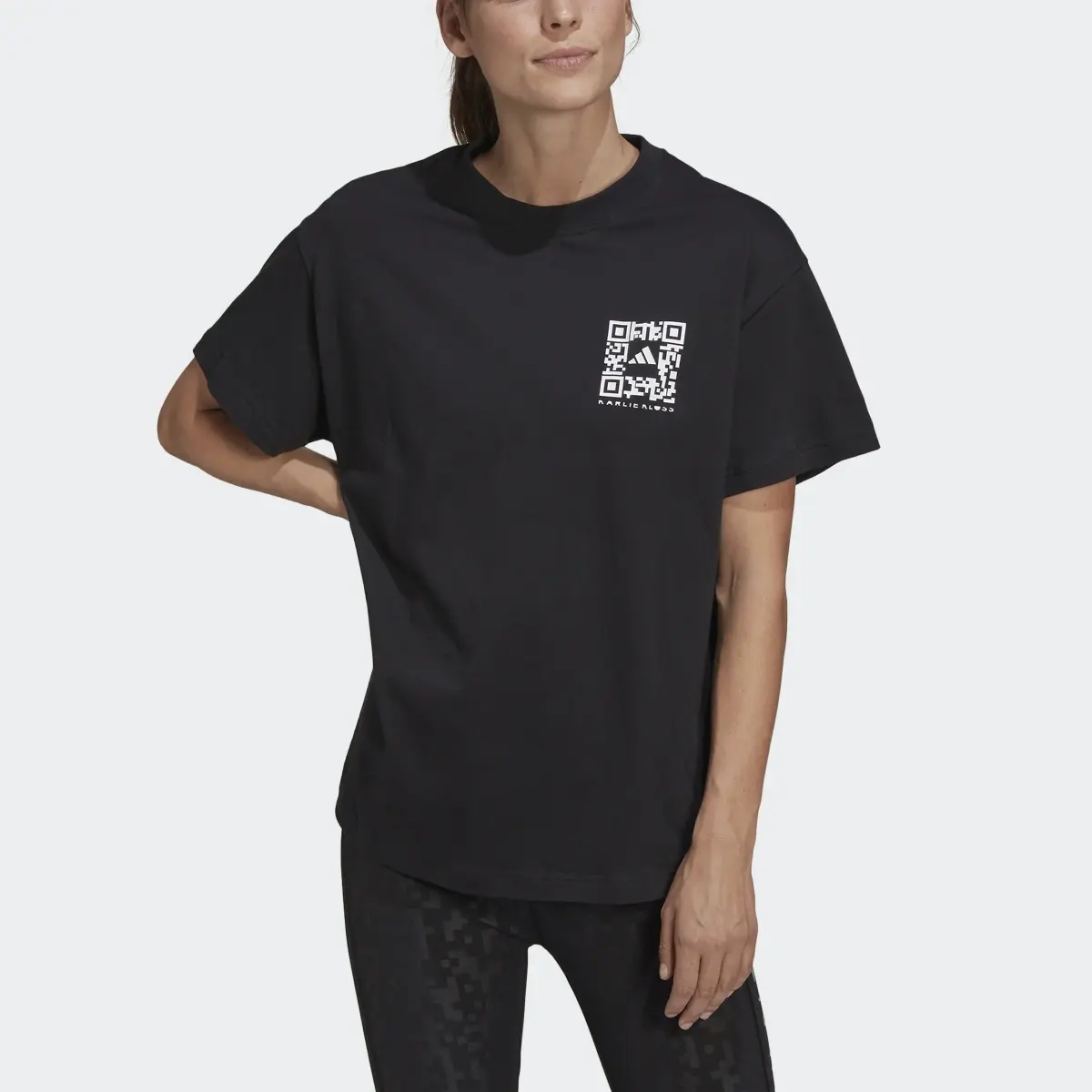 Adidas x Karlie Kloss Crop T-Shirt. 1