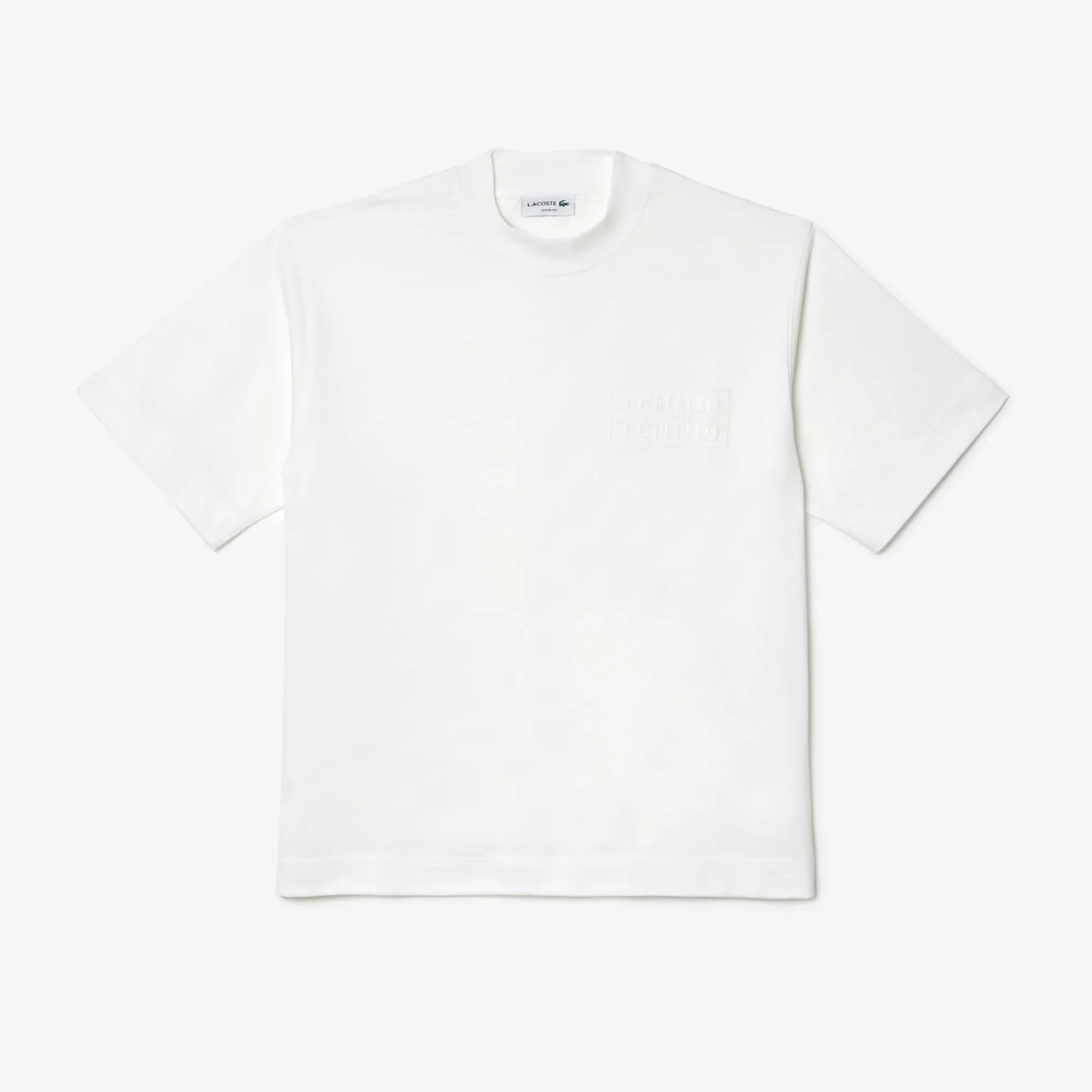Lacoste T-shirt em algodão loose fit com bordado. 2