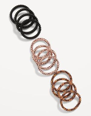 Thin Spiral Hair Ties 12-Pack for Women