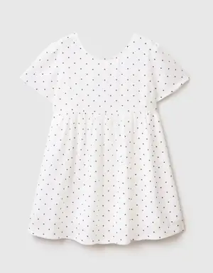 polka dot dress in sustainable viscose