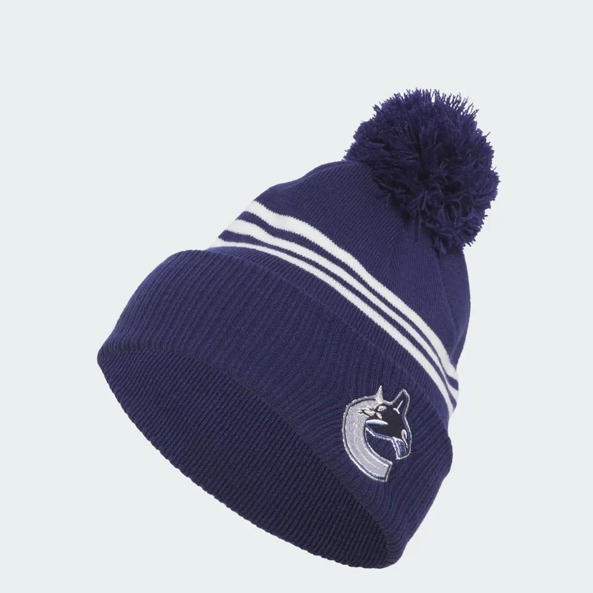 Adidas Canucks Cuffed Pom Beanie. 1