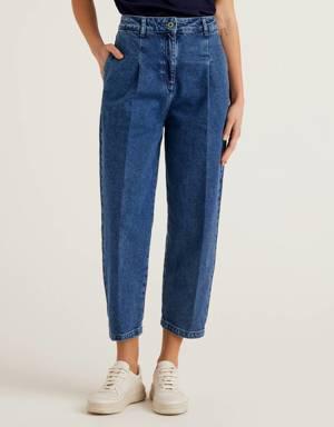 Slouchy jeans in 100% cotton