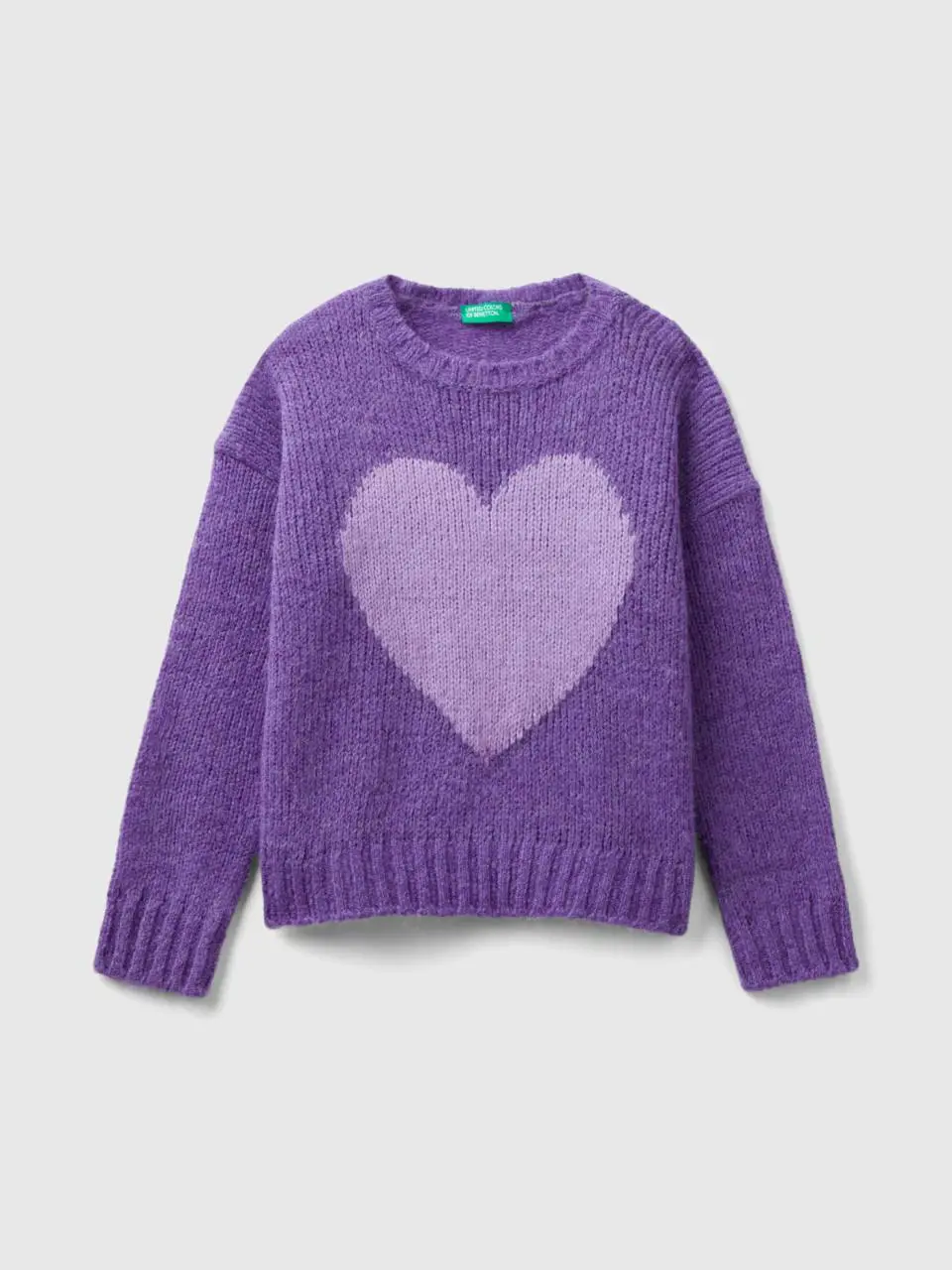 Benetton sweater with heart inlay. 1